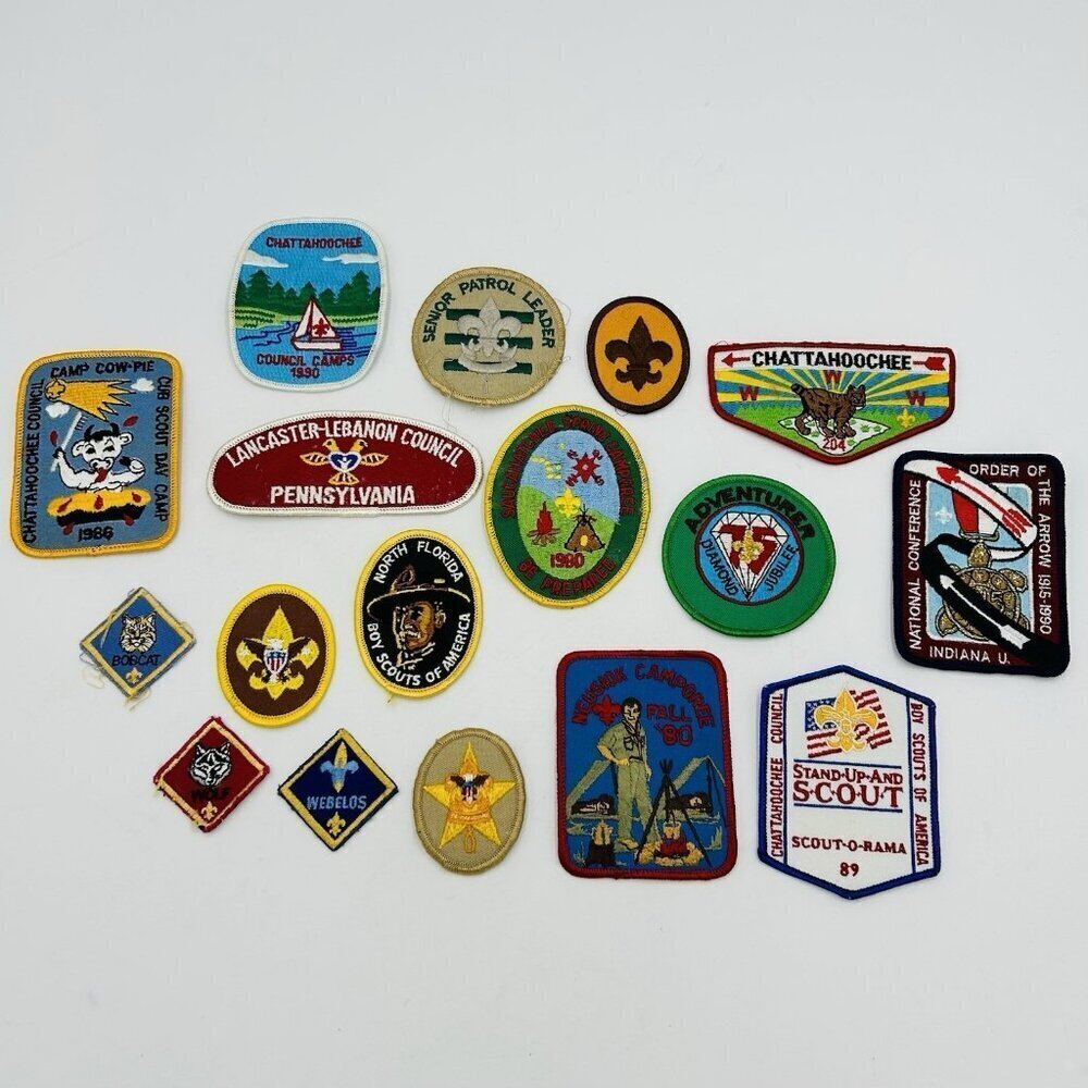Vintage Boy Scouts of America BSA Patch Mixed Lot of 16 Camporee Camp Council